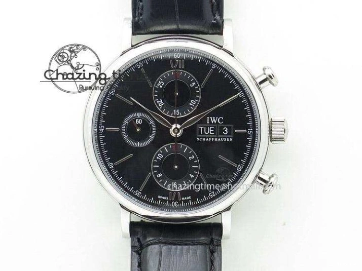 MIROTIME 0227 Ingeniuer St.Laurens SS Black Dial MK 1:1 Best Edition On Black Leather Strap  A Seasonal 7367
